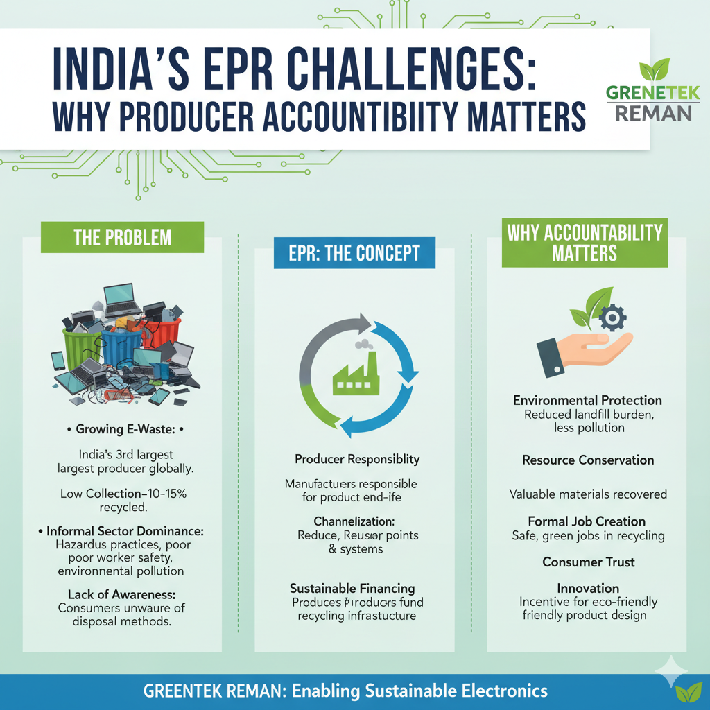 E-Waste challenges and accountability importance